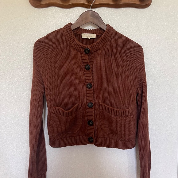 Sezane Titouan Cardigan Chocolate - Size XS - Picture 2 of 2